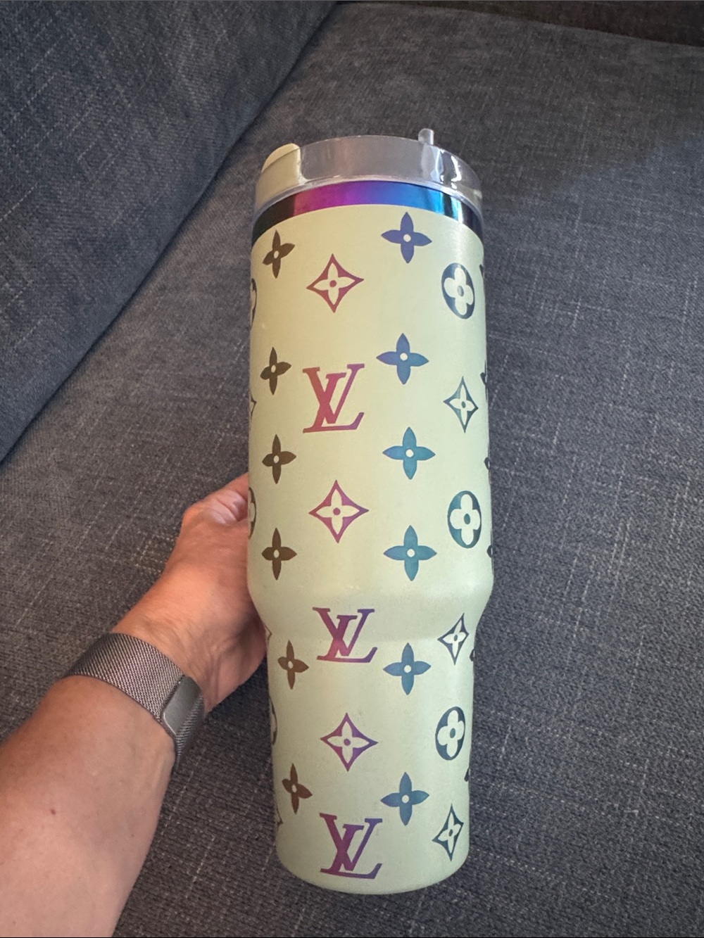 Louis Vuitton Lime Stanley Cup - Picture 4 of 10